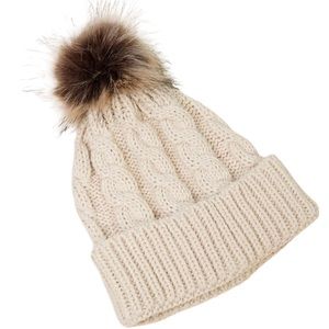 Knit Beanie with Pom Pom